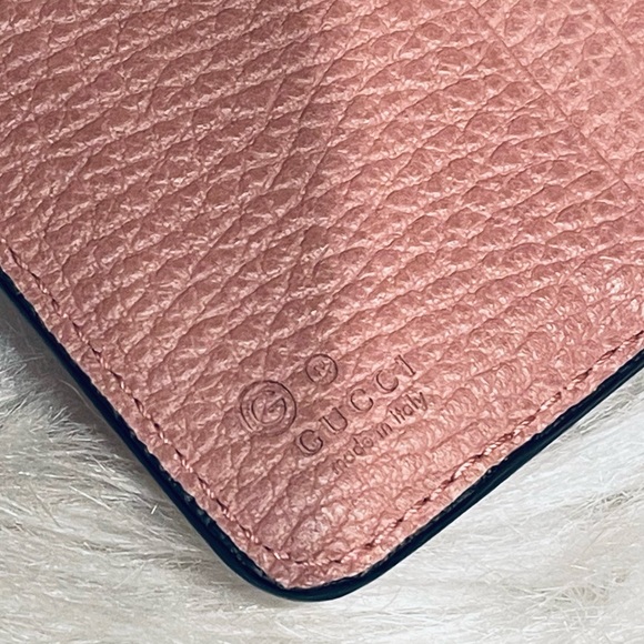Gucci Pink Leather Interlocking G Continental Wallet Crossbody - Picture 10 of 16